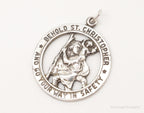 Vintage Saint Christopher Sterling Silver Pendant - Che Cose Belle