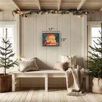 Vintage Santa Lighting Outfit Christmas Poster - Che Cose Belle