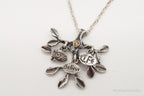 Vintage Shablool Didae Orange CZ Hope Believe Life Tree Sterling Silver Necklace - Che Cose Belle