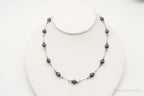 Vintage Tahitian Pearl & Glass Bead Sterling Silver String Necklace - Che Cose Belle