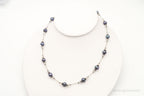 Vintage Tahitian Pearl & Glass Bead Sterling Silver String Necklace - Che Cose Belle