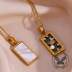Vintage Tarot Card Stainless Steel Necklace - Che Cose Belle