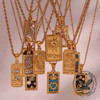 Vintage Tarot Card Stainless Steel Necklace - Che Cose Belle