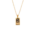 Vintage Tarot Card Stainless Steel Necklace - Che Cose Belle