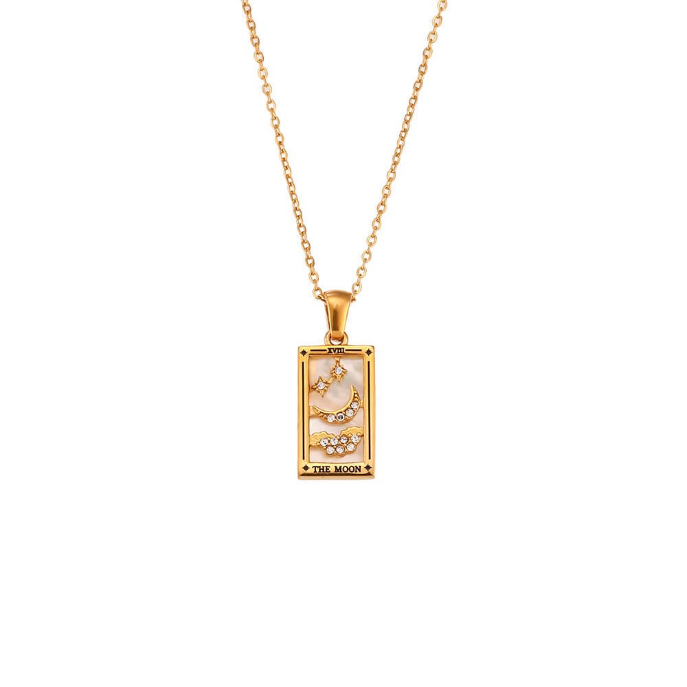 Vintage Tarot Card Stainless Steel Necklace - Che Cose Belle
