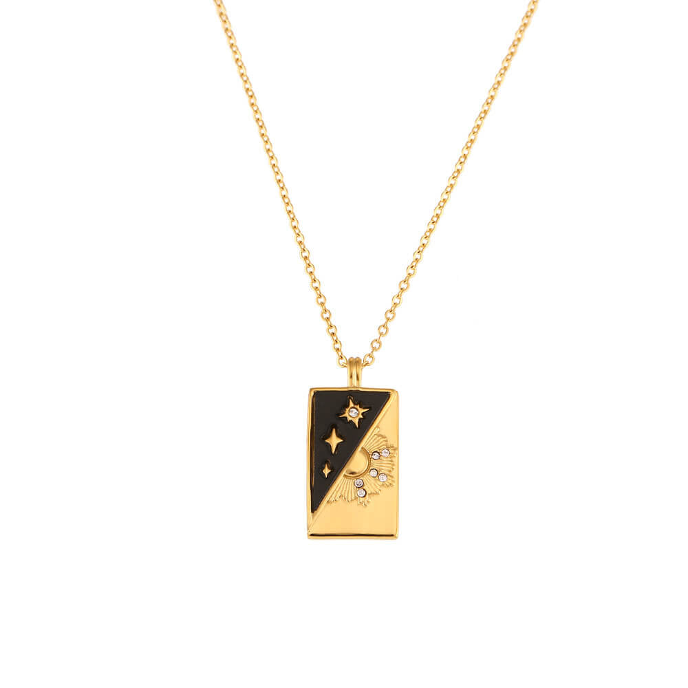 Vintage Tarot Card Stainless Steel Necklace - Che Cose Belle