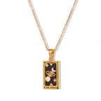 Vintage Tarot Card Stainless Steel Necklace - Che Cose Belle