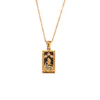 Vintage Tarot Card Stainless Steel Necklace - Che Cose Belle