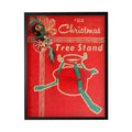 Vintage Tree Stand Christmas Poster - Che Cose Belle
