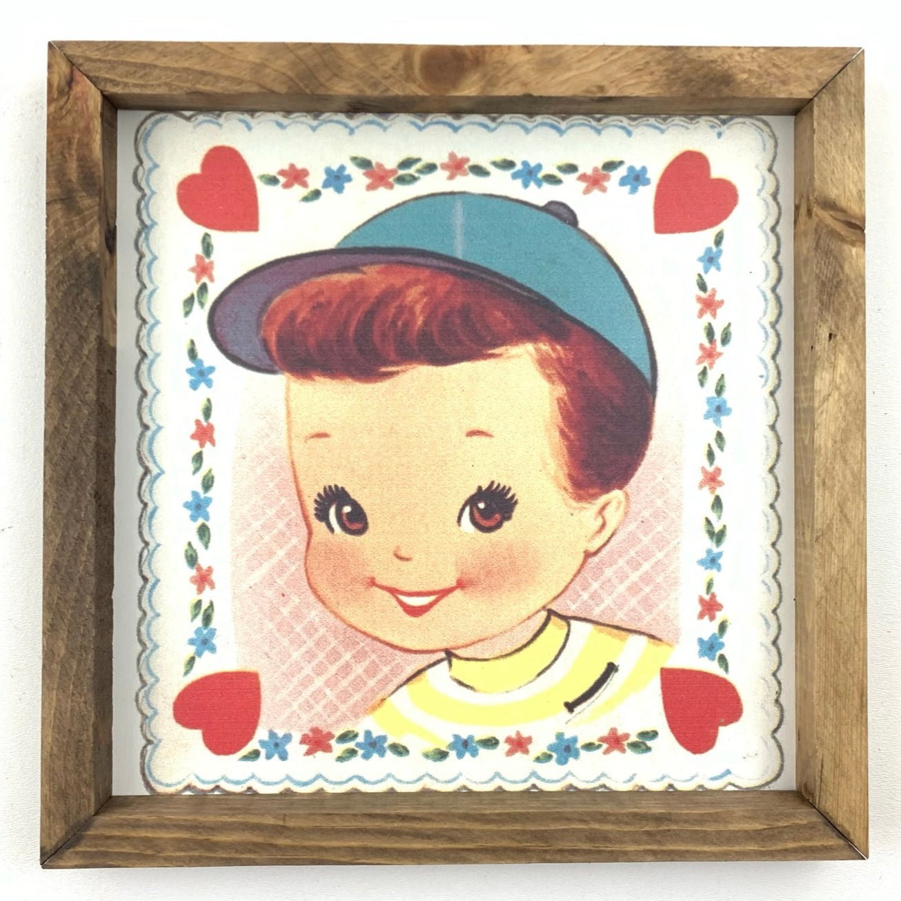 Vintage Valentine Boy Framed Art - Che Cose Belle