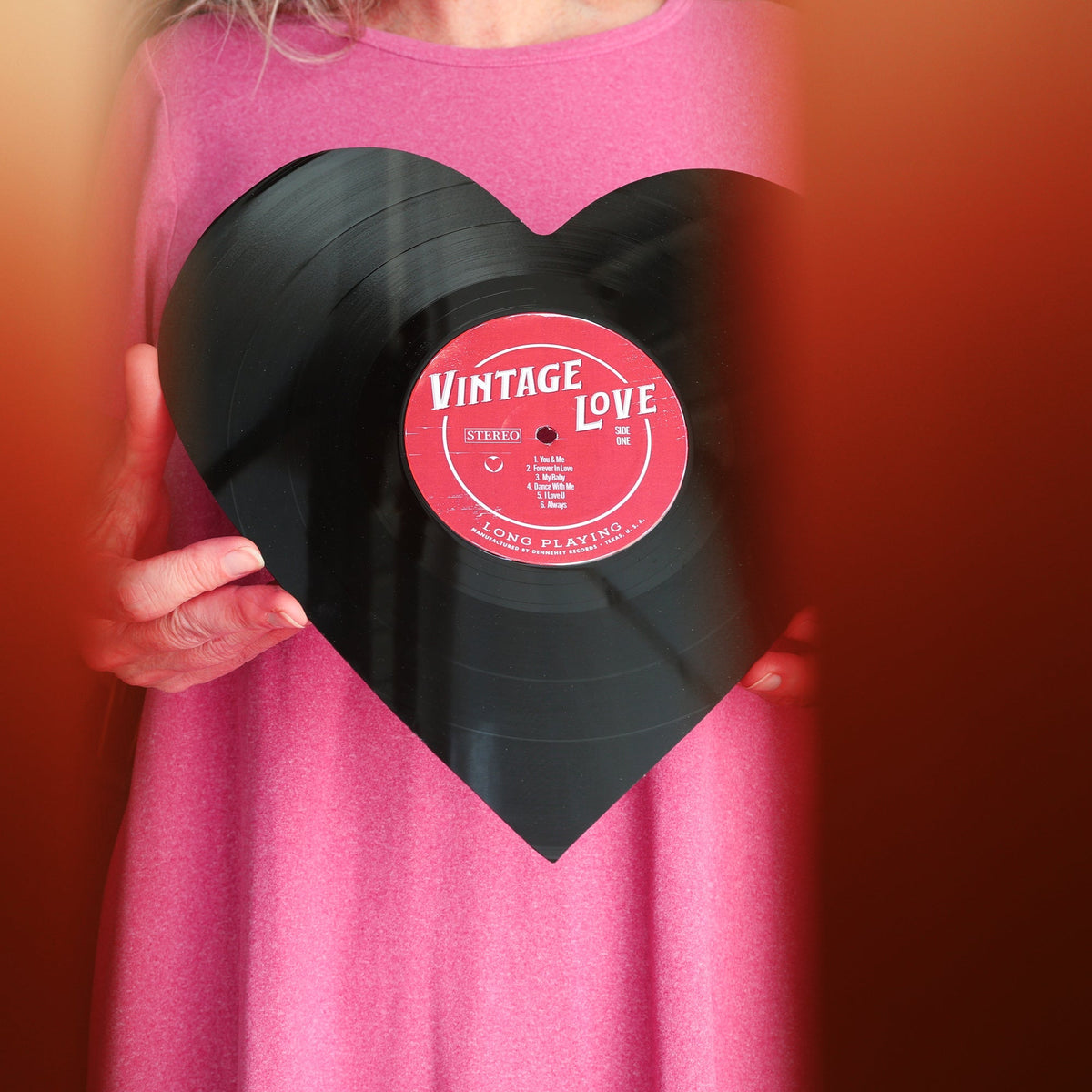 Vintage Vinyl Heart Art - Che Cose Belle