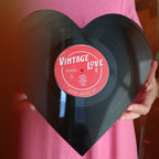 Vintage Vinyl Heart Art - Che Cose Belle
