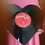 Vintage Vinyl Heart Art - Che Cose Belle