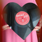 Vintage Vinyl Heart Art - Che Cose Belle