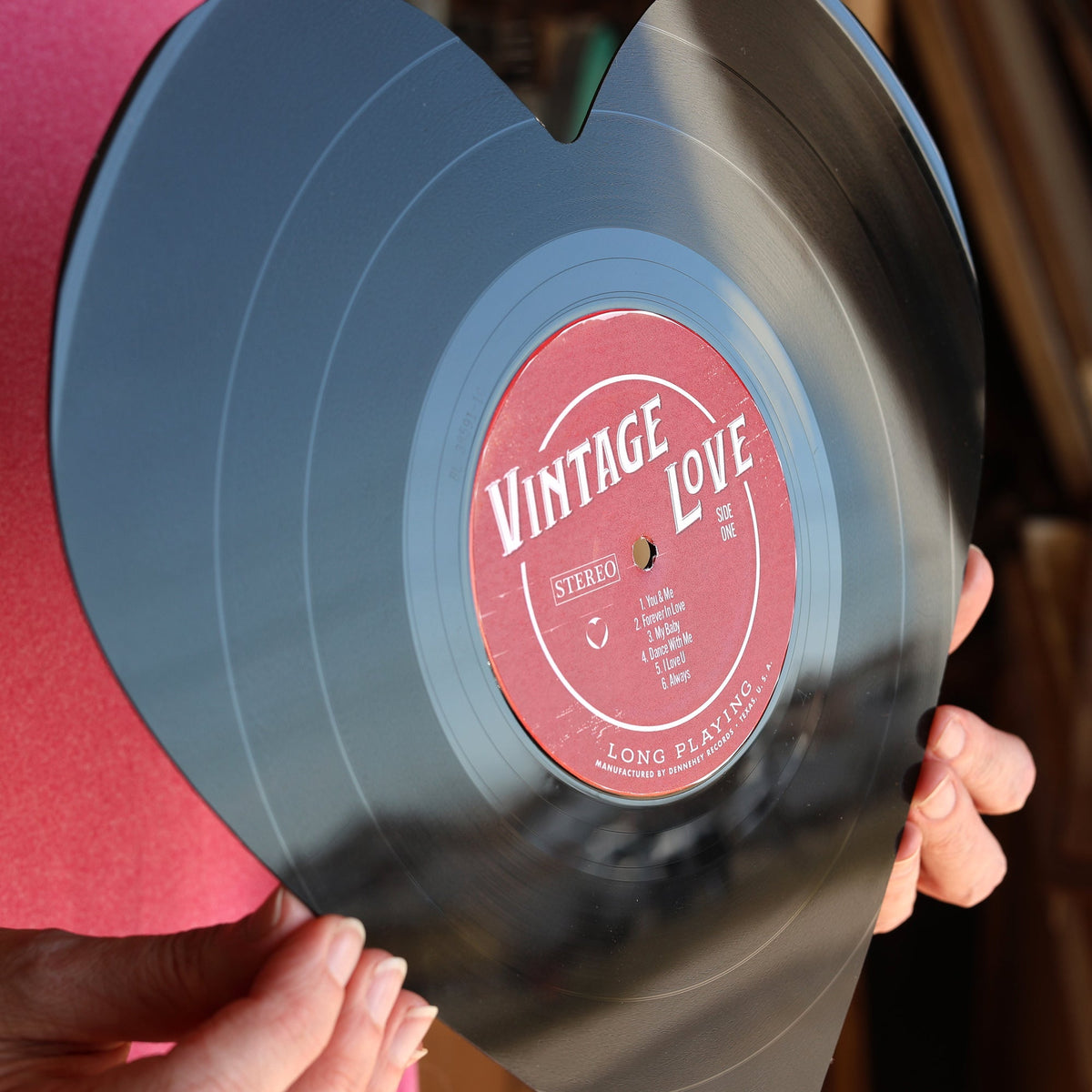 Vintage Vinyl Heart Art - Che Cose Belle