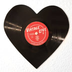 Vintage Vinyl Heart Art - Che Cose Belle