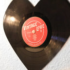 Vintage Vinyl Heart Art - Che Cose Belle