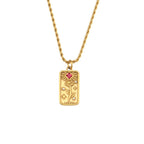 Vintage Tarot Card Stainless Steel Necklace