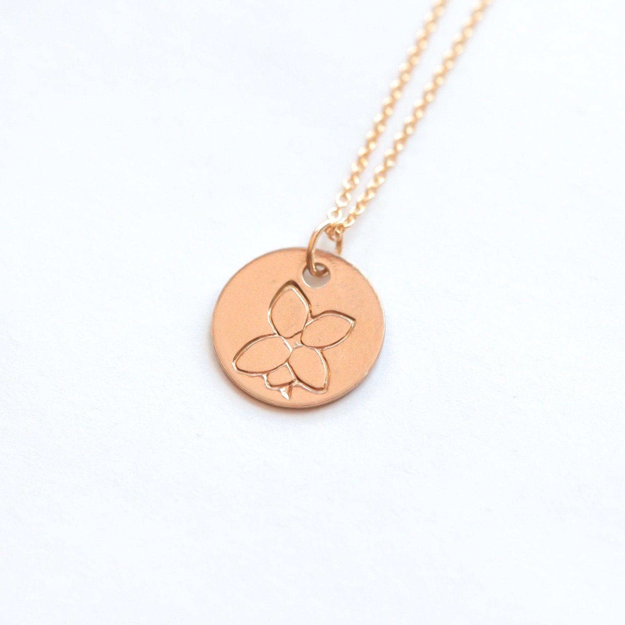 Violet Birth Flower Necklace for February - Che Cose Belle