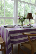 Violet Stripe Tablecloth - Che Cose Belle