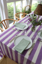 Violet Stripe Tablecloth - Che Cose Belle