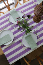 Violet Stripe Tablecloth - Che Cose Belle