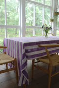 Violet Stripe Tablecloth - Che Cose Belle