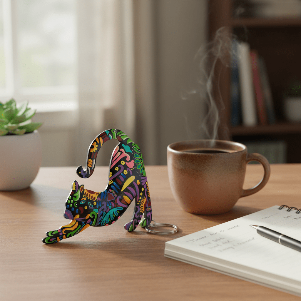 Vivid Cat Stretching Large - Che Cose Belle