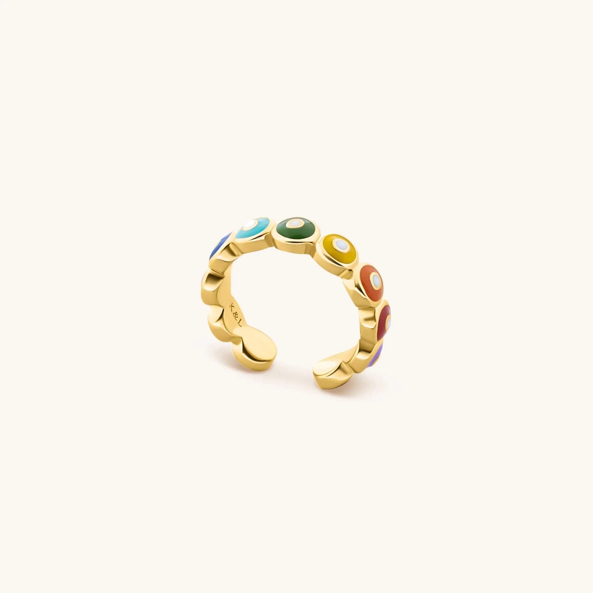 Vivid Personality - Chakra Evil Eye Ring - Che Cose Belle