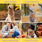 Vivifying Fall Dog Bandana With Tassels Edges Classic Plaid Triangle Dog Apparel Accessories Unny Dog Scarf Costume For Thanksgiving Photo Prop And Party Decor - Che Cose Belle