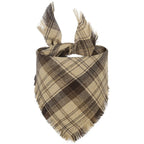 Vivifying Fall Dog Bandana With Tassels Edges Classic Plaid Triangle Dog Apparel Accessories Unny Dog Scarf Costume For Thanksgiving Photo Prop And Party Decor - Che Cose Belle