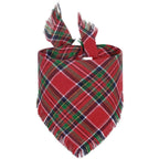 Vivifying Fall Dog Bandana With Tassels Edges Classic Plaid Triangle Dog Apparel Accessories Unny Dog Scarf Costume For Thanksgiving Photo Prop And Party Decor - Che Cose Belle