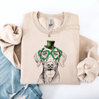 Vizsla, Adorable Dog, St Patrick's Day, Lucky, Irish Sweatshirt - Che Cose Belle
