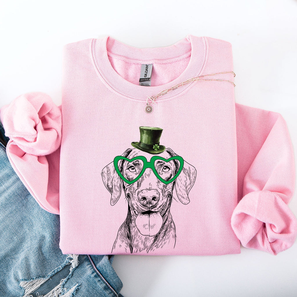 Vizsla, Adorable Dog, St Patrick's Day, Lucky, Irish Sweatshirt - Che Cose Belle
