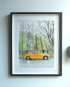 Volkswagen Karmann Ghia, Classic Car, Painting - Che Cose Belle