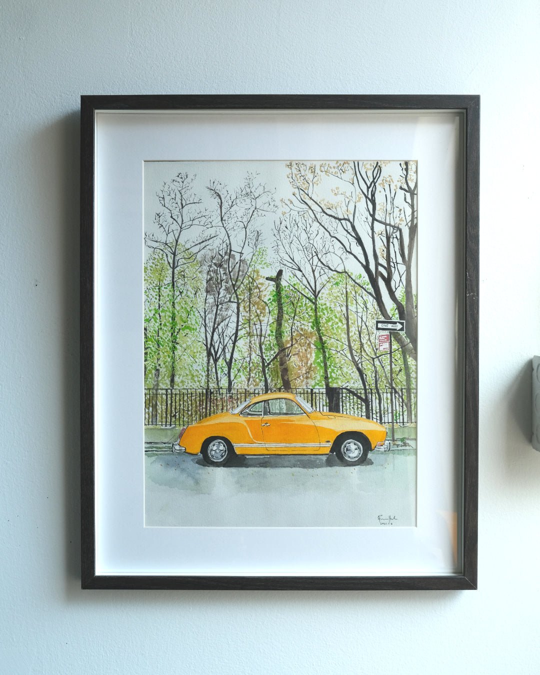 Volkswagen Karmann Ghia, Classic Car, Painting - Che Cose Belle