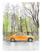 Volkswagen Karmann Ghia, Classic Car, Painting - Che Cose Belle