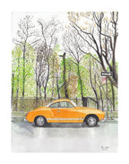 Volkswagen Karmann Ghia, Classic Car, Painting - Che Cose Belle