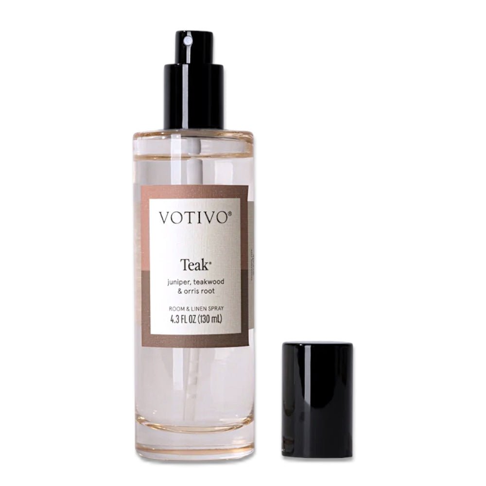 Votivo Teak Room & Linen Spray - Che Cose Belle