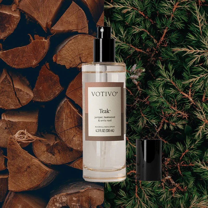 Votivo Teak Room & Linen Spray - Che Cose Belle