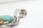 Vtg Designer Desert Rose Trading Co Turquoise Sterling Silver Necklace Pendant - Che Cose Belle