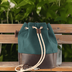 WANDERLUST Canvas Duffle Bag ~ Classic Green - Che Cose Belle