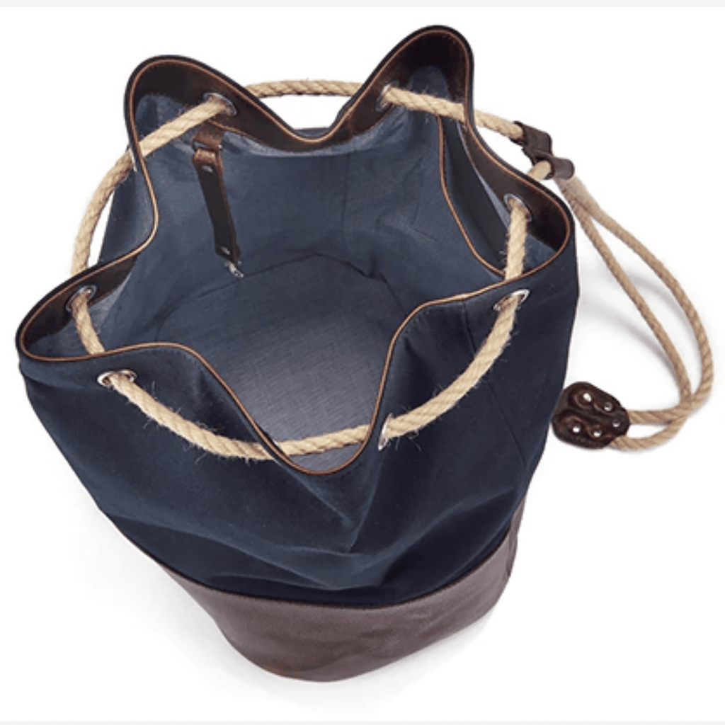WANDERLUST Canvas Duffle Bag ~ Classic Navy - Che Cose Belle