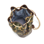 WANDERLUST Leather Duffle Bag ~ Tan Camo - Che Cose Belle