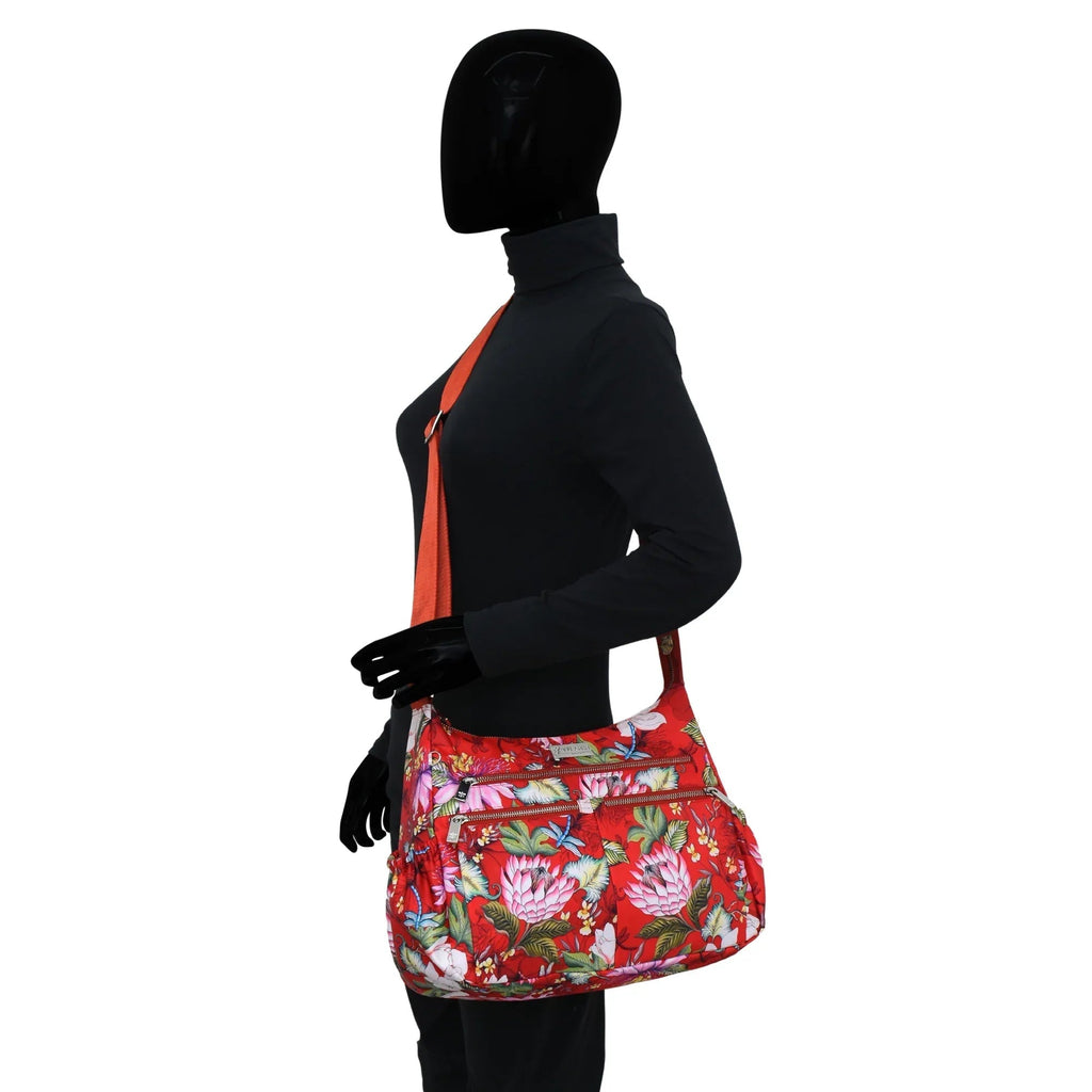 Wanderlust Luxe Fabric Crossbody Hobo - 12030 - Che Cose Belle