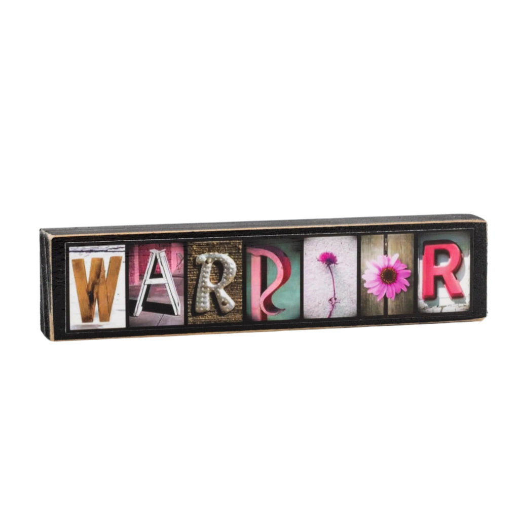 Warrior Word Block | Multiple Sizes | Letters of Love Designs - Che Cose Belle