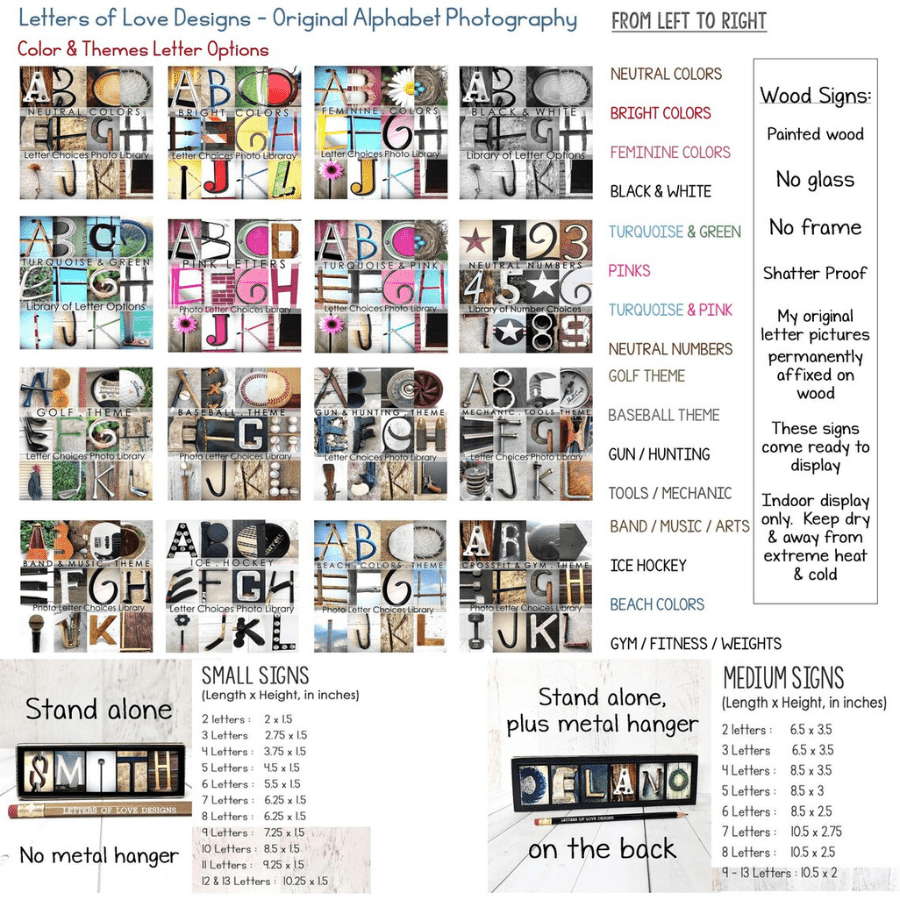 Warrior Word Block | Multiple Sizes | Letters of Love Designs - Che Cose Belle
