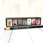 Warrior Word Block | Multiple Sizes | Letters of Love Designs - Che Cose Belle