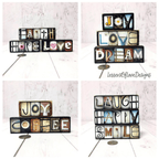 Warrior Word Block | Multiple Sizes | Letters of Love Designs - Che Cose Belle