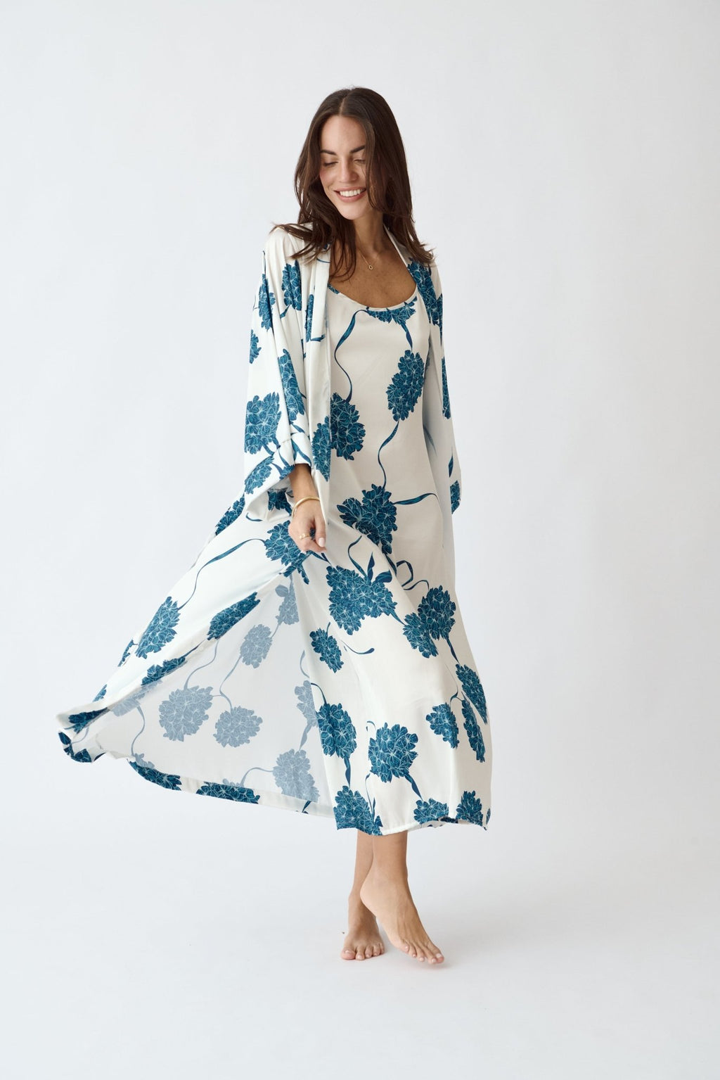 Washable Silk Kimono & Dress Set - Blossom - Che Cose Belle